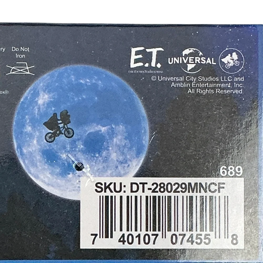 E.T. Crew Socks Mens Novelty Funny Print Black by Odd Sox Unisex OS Shoe 6-12